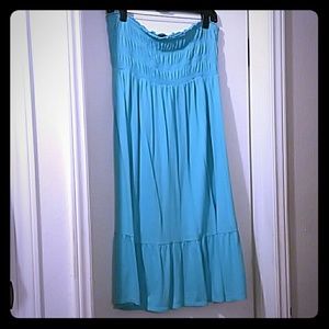 Express Large Sleeveless Turqoise Dress 👠🛍👡👜👝